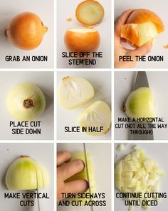 an image of how to cut onions