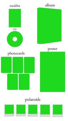 the green color scheme for photoshopped and other items to be used in this project