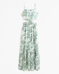 Women's Crinkle Textured Cutout Maxi Dress | Women's Dresses & Jumpsuits | Abercrombie.com White Backless Maxi Dress, Plus Size Resort Wear, Flattering Maxi Dress, Textured Maxi Dress, Female Features, Spring Wedding Guest Dress, Spring Maxi Dress, Cutout Maxi Dress, Resort Dresses