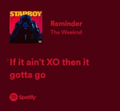 a red background with the words, if it ain't xo then it gota go