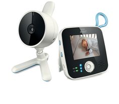 a baby monitor with a camera attached to it