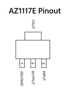 an image of a circuit with the words az117e pinout