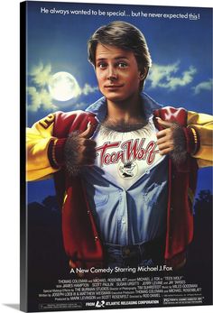 a movie poster for the film tootwoo starring michael j fox, who appears to be holding his coat over his shoulders