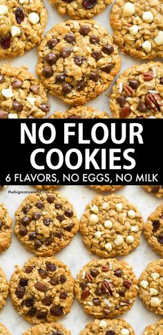 no flour cookies and flavors, no eggs, no milk are the same thing in this recipe