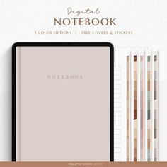 an image of a notebook with the words'project notebook'written in white on it