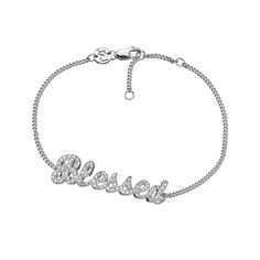 Customize your sparkle with our stunning Sunny 14K Bracelet, adorned with shimmering diamonds. Whether it’s your name, a special word, or something uniquely yours, you can make this bracelet truly one-of-a-kind. With up to nine letters to personalize, it’s the perfect mix of cute, fun, and elegant—designed to let you shine bright with a message that’s all your own!- 14k yellow or white gold- Personalized up to 9 letters- 6/6.5/7" adjustable length- Diamonds: 0.533 CT- Lobster clasp closure Special Words, Gold Plated Sterling Silver, Shine Bright, Ring Bracelet, Your Name, Anklets, Lobster Clasp, Sunnies, Gold Plate