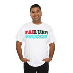 This inspirational and motivational T-Shirt is designed to spread positivity and encourage a 'Don't give up' mentality. It is perfect for those seeking success from failure and wanting to uplift themselves and those around them. The classic fit and comfortable fabric make it suitable for everyday wear and can blend into any occasion, casual or semi-formal. This T-Shirt is relevant for individuals looking for a daily dose of motivation and positivity, making it a great gift for birthdays, graduat Attitude Positive, Inspirational Shirt, Don't Give Up, Positive Attitude, Everyday Wear, Favorite Outfit, Encouragement, One Piece, Bathing Beauties