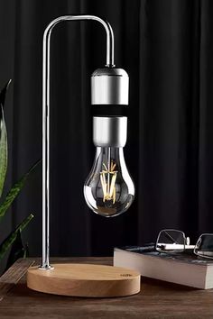 Levitating lamp Levitating Lamp, Wireless Charging Lamp, Night Table Lamps, Desktop Lamp, Decorative Night Lights, Magnetic Levitation, Floating Lights, Light Bulb Lamp, Bulb Lamp