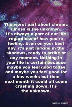 Living my life with an autoimmune autonomic neuropathy. The Unknown