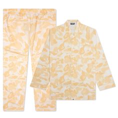 Composed of a cotton blend, the Valentine Chocolate Camo Pajamas make an impression on any apparel collection. The pajama top features a button-down closure in addition to a spread closure. Side pockets and an elastic waistband can be found at the pants. The all-over camo print completes the design. DUE TO THE LIMITED NATURE OF THIS PRODUCT, ALL SALES ARE FINAL. THIS ITEM IS NOT ELIGIBLE FOR DISCOUNTS OR SPECIAL PROMOTIONS. Cotton blend Button-down closure All-over camo print Elastic waistband R