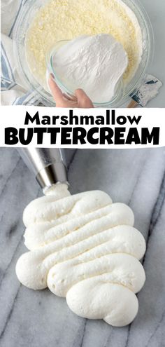 how to make marshmallow buttercream