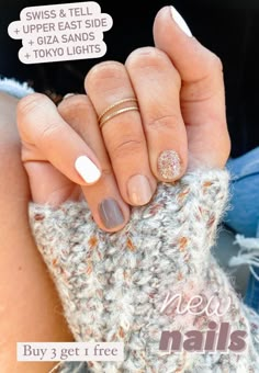 Neutral Mixed Mani, Color Street Mixed Mani