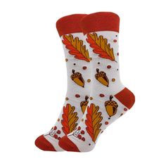 Fall Leaves and Acorns Pattern Socks (Adult Medium) Best Socks Ever, Best Gift Ever Casual Socks For Fall, Casual Socks As A Gift For Fall, Casual Socks As Gift For Fall, Casual Socks For Fall Gift, Comfortable Cotton Socks For Fall, Casual Multicolor Fall Socks, Multicolor Cotton Socks For Fall, Casual Brown Socks For Fall, Brown Socks For Fall Stocking Stuffer