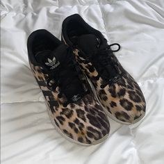 Reposhing This Item I Purchased From @Cheyholland. Loved It, But Ready To Rotate For Something New. Questions? Leave A Comment Below! Leopard Print Tennis Shoes, Adidas Cheetah Shoes, Adidas Shoes Women Leopard, Cheetah Sneakers, Cheetah Print Shoes, Leopard Print Lace-up Synthetic Sneakers, Adidas Black, Shoes Adidas, Shoes Color