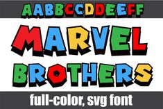 the letters and numbers are made up of different colors, shapes and font styles for children's t - shirts