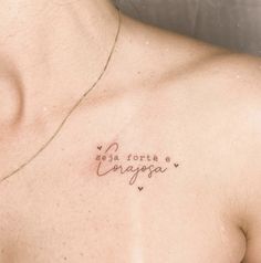 a man with a tattoo on his chest that says, costapaa in cursive writing