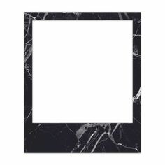 a black and white marble frame with an empty space in the middle