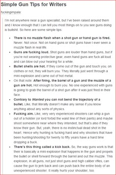 writing ref  gun tips Tips For Writers, Tips For Writing, Art Simple