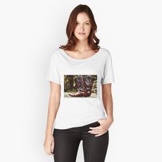 Get my art printed on awesome products. Support me at Redbubble #RBandME: https://www.redbubble.com/i/t-shirt/Worn-Cowboy-Boots-by-Steelpaulo/49886438.XK1BC?asc=u Boo Shirts, No Bad Days, Paris Photo, I Love Music, Comfy Tees, Lightweight Hoodie, Chiffon Tops, Fitness Models, V Neck T Shirt