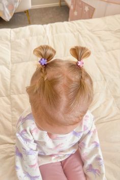 Toddler Hair Styles Short Hair, Short Hair Toddler Hairstyles, Toddler Hairstyles Short Hair, Easy Double Braids, One Year Old Hairstyles, Easy Toddler Hairstyles Short, Baby Hairstyles Short Hair, Aria Hair, Double Braids