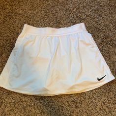 Nike White Tennis Skirt Women’s Size Small In Great Condition - Never Worn Nike Casual Pleated Skirt, Nike Short Lined Skirt, Casual Nike Lined Skirt, Nike Skirted Tennis Skirt With Lining, Nike Tennis Skirt With Lining, Nike White Skort For Spring, Nike White Lined Skirt, Nike White Tennis Skirt For Spring, Nike Sports Skirt For Spring