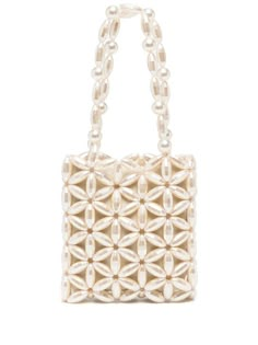 Pearl Bag Pattern, Beaded Bags Pattern, Pearl Handbag, Prada Galleria, Gucci Ophidia, Designer Tote Bags