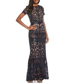 Women's Formal Dresses & Evening Gowns | Dillard's Mom Dresses, Mob Dress, Cap Sleeve Gown, Mother Of The Bride Dresses Long, Mother Of Bride Outfits, Bride Outfits, Mother Of Groom Dresses, Groom Dresses, Mob Dresses