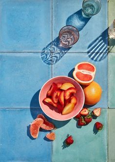 Fruit Wall Art, Orange Wall Art, Fruit Photography, Blue Poster, Kitchen Posters, Trippy Art, Poster Vintage, Retro Prints, Still Life Photography