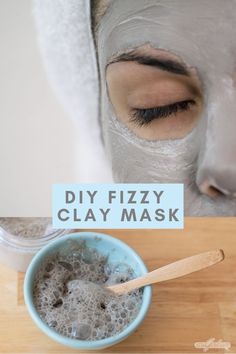 Diy Clay Face, Skin Care Easy, Skin Care Face Masks, Bubble Face Mask, Coconut Oil Lotion, Diy Eye Cream, Skin Face Mask