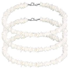 PRICES MAY VARY. Value Set: What You Will Receive Are 3 Packs Of Puka Shell Necklaces In White, Equipped With 3 Pieces Of Extension Chains; You Can Wear Them Interchangeably Or At The Same Time Without Worrying About Insufficiency, Depending On Your Needs Or Preferences, Or Share Them With Others One Size Fits Most: This Kind Of White Necklace Measures Approx. 14 Inches In Length And The Size Of The Extension Chain Is About 2 Inches, Appropriate For Most People To Wear; In Addition, You Can Deci Cheap White Shell Necklace For Beach, Cheap White Shell Necklace, White Shell Necklace With Adjustable Chain For Beach, White Adjustable Shell Necklace, White Ocean-inspired Shell Strand Necklace, Hawaiian Necklace, Puka Shell Necklace, Chain For Women, Choker Jewelry