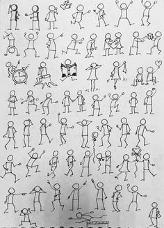 an old drawing with many different people on it