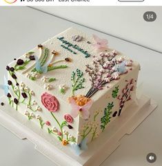 New Cake Design, Instagram Flowers, Creative Birthday Cakes, New Cake, Mini Cake, Cake Decor, Cute Cakes, May 21, Mini Cakes