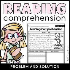 the reading and writing worksheet is shown with text that reads reading comprehension