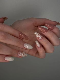 Nail Spring, Natural Nail Designs, Nails Easy, Minimal Nails, Spring Nail, Nails Inspo