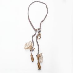 This unique necklace is made with a 32" silk seamed ribbon with cast bronze seed pods and freshwater pearls, accented with crocheted brass wire baskets. Mokume Gane Ring, Everyday Wear Jewelry, Ribbon Necklace, Fine Art Jewelry, Jewelry Lookbook, Seed Pods, Unique Necklace, Wire Baskets, Unique Necklaces