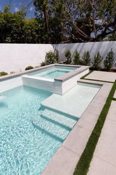 StoneScapes Mini White | NPT Pool Finishes Pebble Pool Finish, Moderne Pools, Dream Backyard Pool, White Porcelain Tile, Courtyard Pool, Pool House Designs, Outdoor Pool Area, Pools Backyard Inground