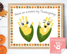 two handprints with the words have an amazing thanksgiving