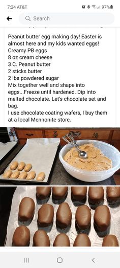 an image of peanut butter cookies being made in the kitchen with text overlays