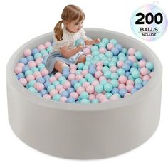 Why do you choose INFANS Ball Pit? This ocean ball pool is made of high-quality memory foam to ensure safety and durability. Provide children with a clean, hygienic and fun soft ball pit playground to help train their grasping and crawling abilities. This baby playground is perfect for parent-child interaction and can be easily folded for easy carrying and storage. Whether indoors or outdoors, it provides a safe and fun space for children to play. Let your baby play and have fun in this ocean ba Foam Ball Pit, Toddler Playpen, Ball Pit For Toddlers, Kids Ball Pit, Baby Ball Pit, Ball Pits, Ball Pit Balls, Baby Playpen, Baby Ball