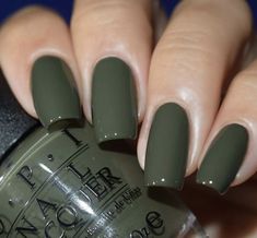 Nail Paint Shades, Nagellack Trends, Green Nail Polish, Green Nail, Polish Ideas, Her Nails, Super Nails, Fall Nail Colors