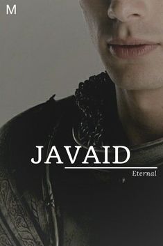 a young man is staring at the camera with his head tilted to the side, in front of a white background and text that reads javaid