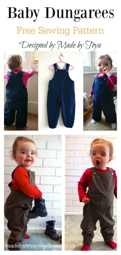 the baby dunggars sewing pattern is easy to sew