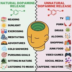 Natural Dopamine, Self Help Skills, Mental Health Facts, Self Care Bullet Journal, Personal Improvement, Health Knowledge, Skills To Learn, Mental And Emotional Health