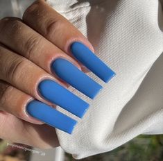 French Tip Long, Blue French Tip, Gel Toe Nails, Gel Toes, Dope Nail Designs, Long Acrylic Nails Coffin, Blue French, Nail Tattoo