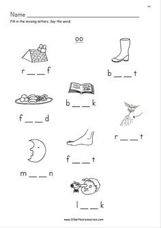 worksheet for beginning and ending sounds with pictures to help students learn how to read