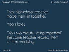 a quote from the teacher on their wedding day