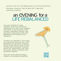 an evening for a life rebalancing event