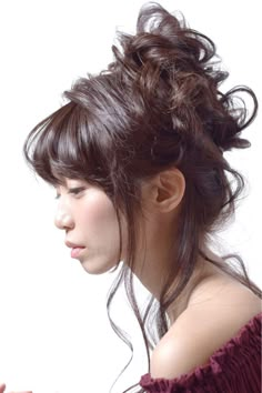 Anthropology Outfits, Interesting Hair, 일본 패션, Trendy Hairstyle, Bun Hairstyle, Hair Stylies, Bun Hairstyles For Long Hair, Original Characters