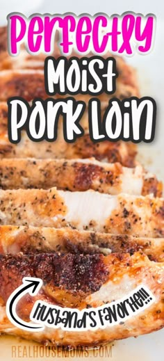 the cover of perfectly most pork loin