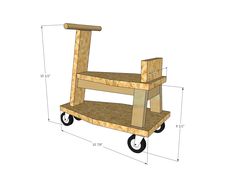 the plans for a wooden toy truck